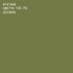 #747A46 - Go Ben Color Image